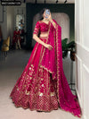Embroidered Silk Lehenga for Women | Wedding Wear