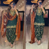 Emerald Green Dhoti Salwar Suit for Women | Designer Party Wear Ensemble