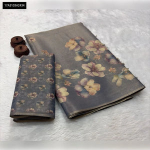 Buy Erode Zari Silk Floral Print Saree for Women | Festive & Casual Wear | Ethnic Wear Online