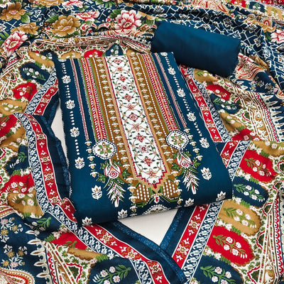 Ethnic Printed Rayon Suit Set for Women | Festive & Daily Wear