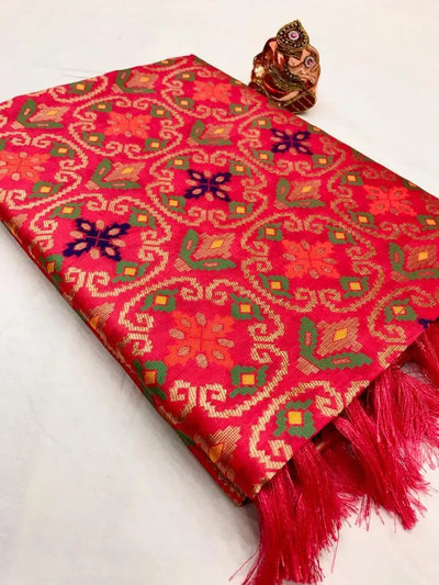 Exclusive Banarasi Patola Saree - Pure Soft Weaving for Wedding & Festive Wear