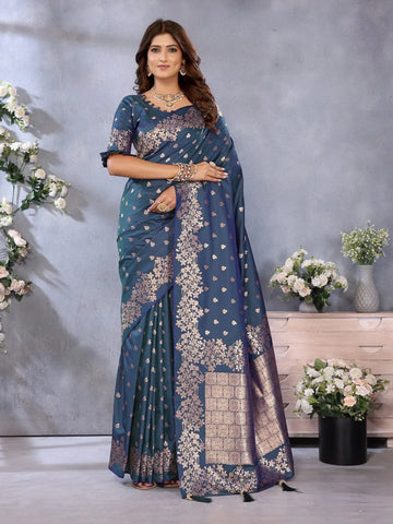 Exclusive Banarasi Silk Saree - Elegant Gala Weaving for Summer Weddings