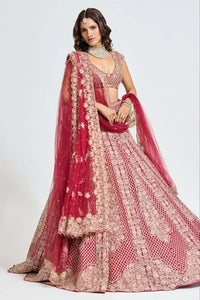 Exclusive Bridal Lehenga - Heavy Sequins & Cancan Wedding Wear