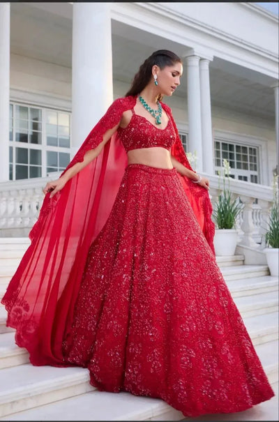 Exclusive Bridal Lehenga - Heavy Sequins Embroidery for Wedding & Festive Wear