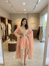 Exclusive Chanderi Dhoti Suit Set - Real Mirror Work Embroidery for Festive Wear