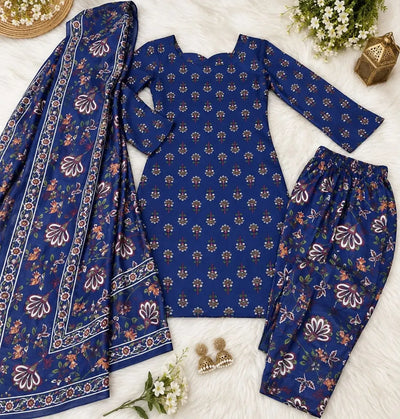 Exclusive Cotton Farshi Suit Set - Elegant Floral Ethnic Wear for Women
