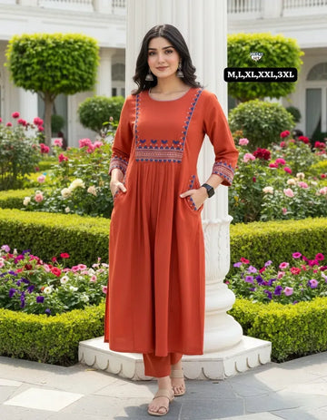 Exclusive Cotton Kurti Set - A-line Summer Wear for Women