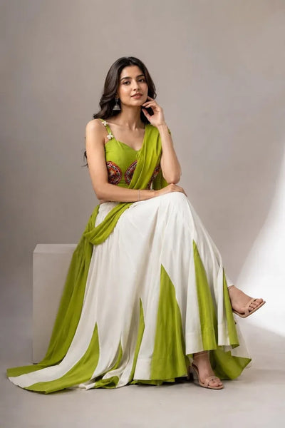 Exclusive Cotton Lehenga Choli - Festive Wear Mirror Work Outfit