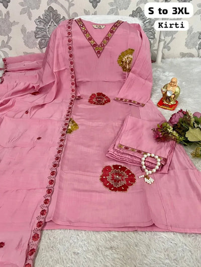 Exclusive Designer Chanderi Suit Set - Festive Wear Kurti for Women