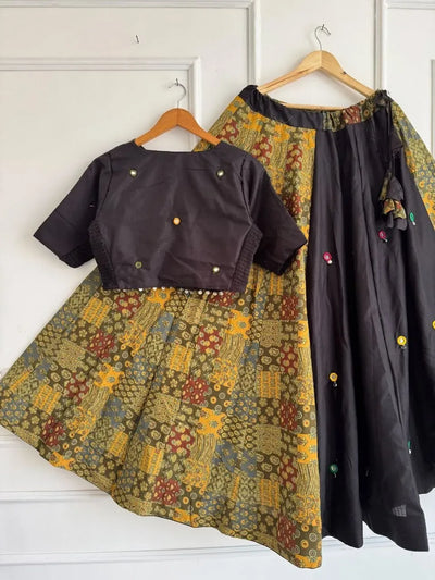 Exclusive Designer Cotton Lehenga Choli - Festive Mirror Work Collection