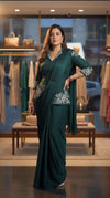 Exclusive Designer Drape Saree - Ready-to-Wear with Jacket Blouse for Festive Wear