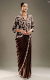 Exclusive Designer Jacket Saree - Best-Selling Heavy Embroidery for Wedding Season