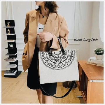 Exclusive Designer Jute Tote Bag - Stylish & Versatile for Women