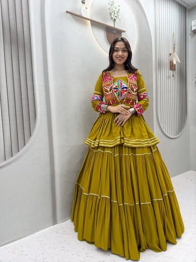 Exclusive Designer Lehenga Choli - Heavy Gamthi Work Festive Wear for Women