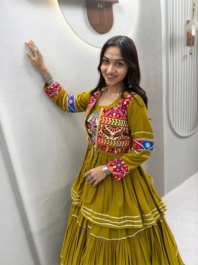 Exclusive Designer Lehenga Choli - Heavy Gamthi Work Festive Wear for Women