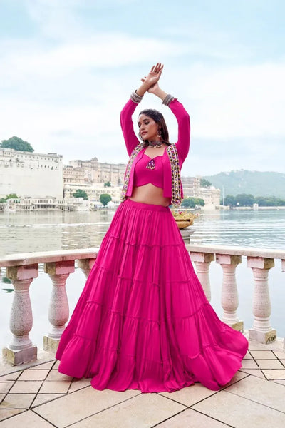 Exclusive Designer Lehenga - Heavy Gamthi Work Festive Wear for Women