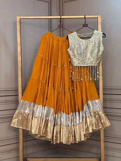 Exclusive Designer Lehenga - Heavy Mirror Work Festive Collection for Women
