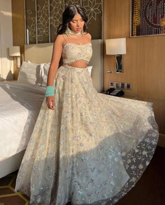 Exclusive Designer Lehenga - Heavy Sequins Embroidery Party Wear