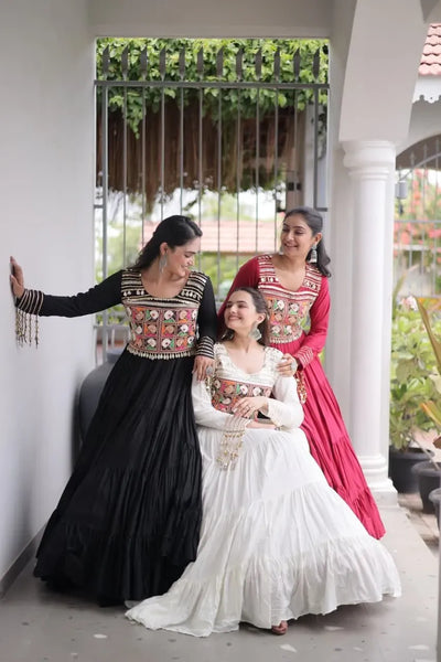 Exclusive Designer Navratri Special Gown - Mirror Work Festive Wear for Women