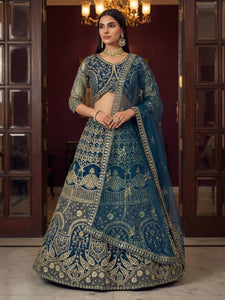 Exclusive Designer Net Lehenga Choli with Heavy Embroidery for Weddings
