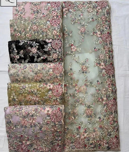 Exclusive Designer Net Saree - Exquisite Floral Embroidery for Festive Wear