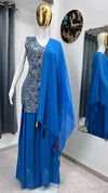 Exclusive Designer Palazzo Set - Heavy Sequence Embroidery Georgette Suit for Wedding