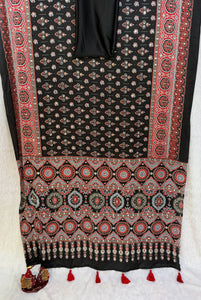 Exclusive Designer Saree with Foil Mirror Work - Elegant Festive Wear