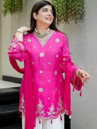 Exclusive Designer Viscose Silk Suit Set - Festive Wear for Women