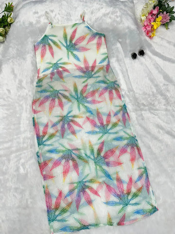 Exclusive Digital Print Jimmy Organza Kurti - Vibrant Holi Special for Women