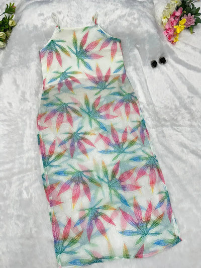 Exclusive Digital Print Jimmy Organza Kurti - Vibrant Holi Special for Women