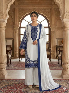 Exclusive Elegant Embroidered Top Plazzo Set - Ready to Wear for Women | M-XXL