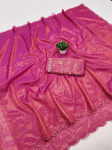 Exclusive Embroidery Silk Saree - Premium Festive Wear for Women