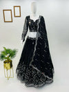 Exclusive Georgette Lehenga Choli Set - Heavy Sequin Embroidery for Wedding Wear