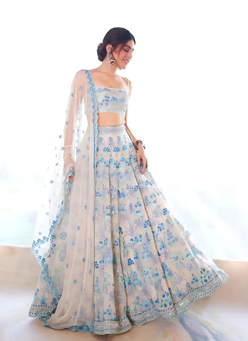 Exclusive Georgette Lehenga Choli with Sequence Embroidery for Festive Wear