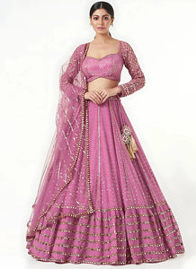 Exclusive Georgette Lehenga Choli with Sequins Embroidery - Festive Wear for Women