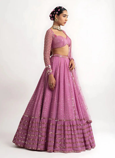 Exclusive Georgette Lehenga Choli with Sequins Embroidery - Festive Wear for Women