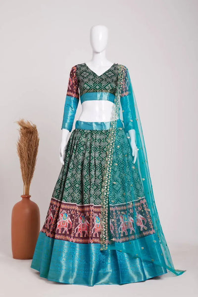 Exclusive Georgette Lehenga - Heavy Embroidery Festive Wear Set for Women