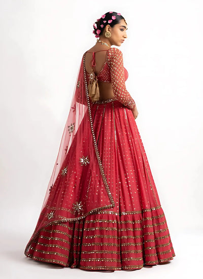 Exclusive Georgette Lehenga - Heavy Zari Embroidery Festive Wear for Women