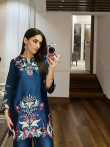 Exclusive Georgette Palazzo Suit Set - Elegant Festive Wear for Women