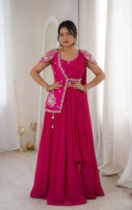 Exclusive Lehenga Choli with Jacket - Fully Stitched Festive Wear