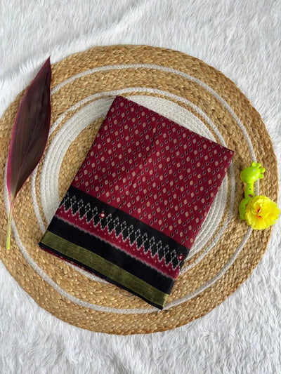 Exclusive Mul Mul Cotton Saree - Handwork & Zari Border for Festive Wear