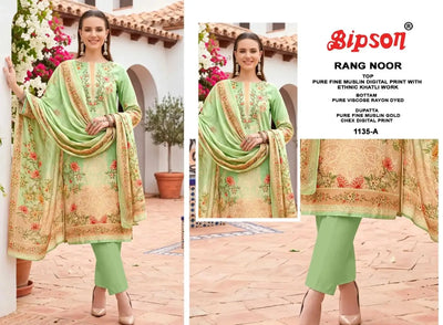 Exclusive Muslin Unstitched Suit with Dupatta - Elegant Khatli Work Festive Wear for Women