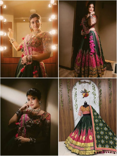Exclusive Navratri Chaniya Choli - Designer Cotton Lehenga for Women