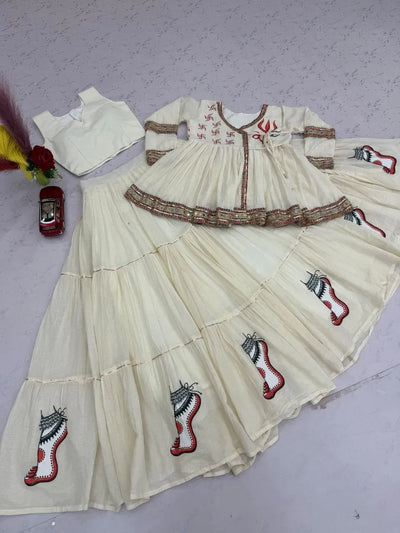 Exclusive Navratri Special Kediyu Lehenga - Designer Cotton Choli for Women