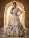 Exclusive Organza Silk Lehenga Choli - Heavy Sequins Cut Work Festive Wear for Women