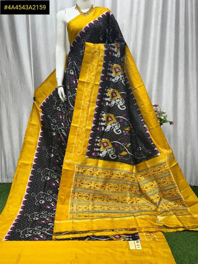 Exclusive Pochampalli Dolla Silk Saree - Jacquard Border for Women