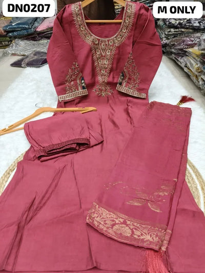 Exclusive Roman Fabric 3-Piece Suit Set - Elegant Festive Wear for Women
