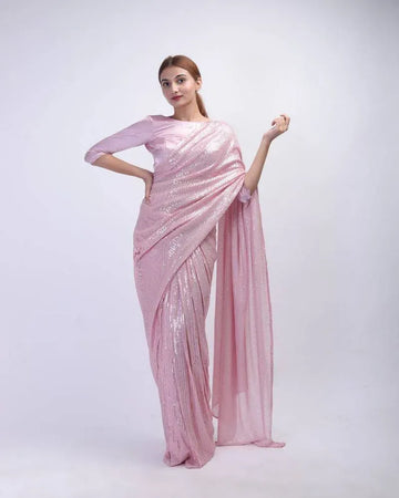 Exclusive Sequin Saree - Dazzling Party Wear for Women