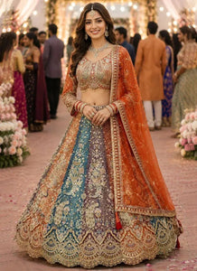 Exclusive Sequins Work Lehenga - Heavy Butterfly Net Festive Wear for Women
