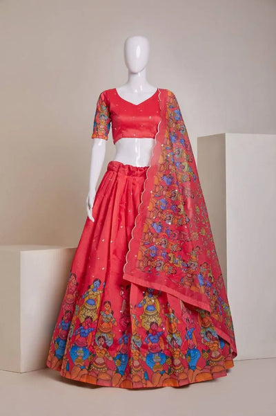 Exclusive Silk Lehenga Choli - Heavy Sequin Embroidery Festive Wear for Women
